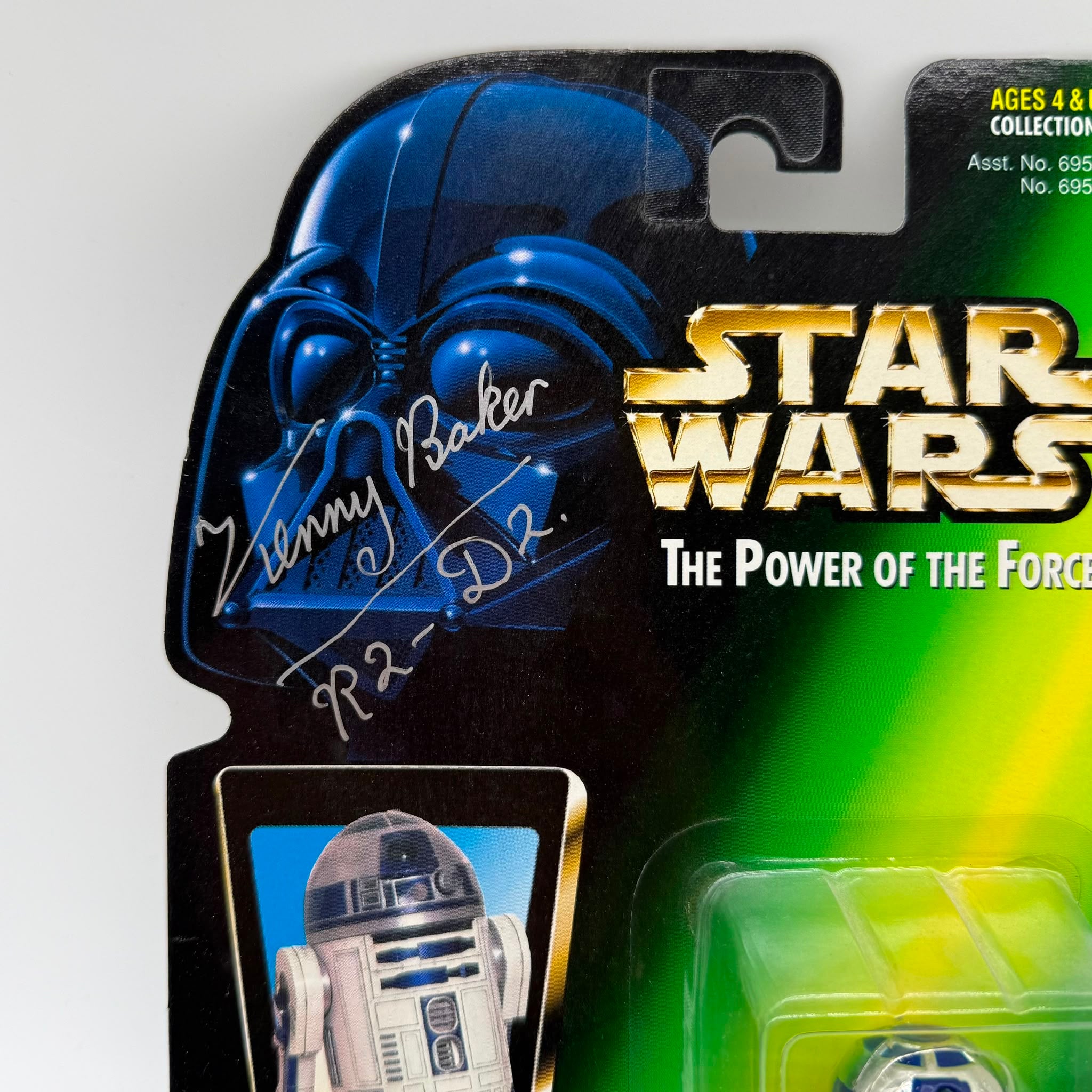 Star Wars Power of the Force Kenny Baker Signed R2-D2 New Carded
