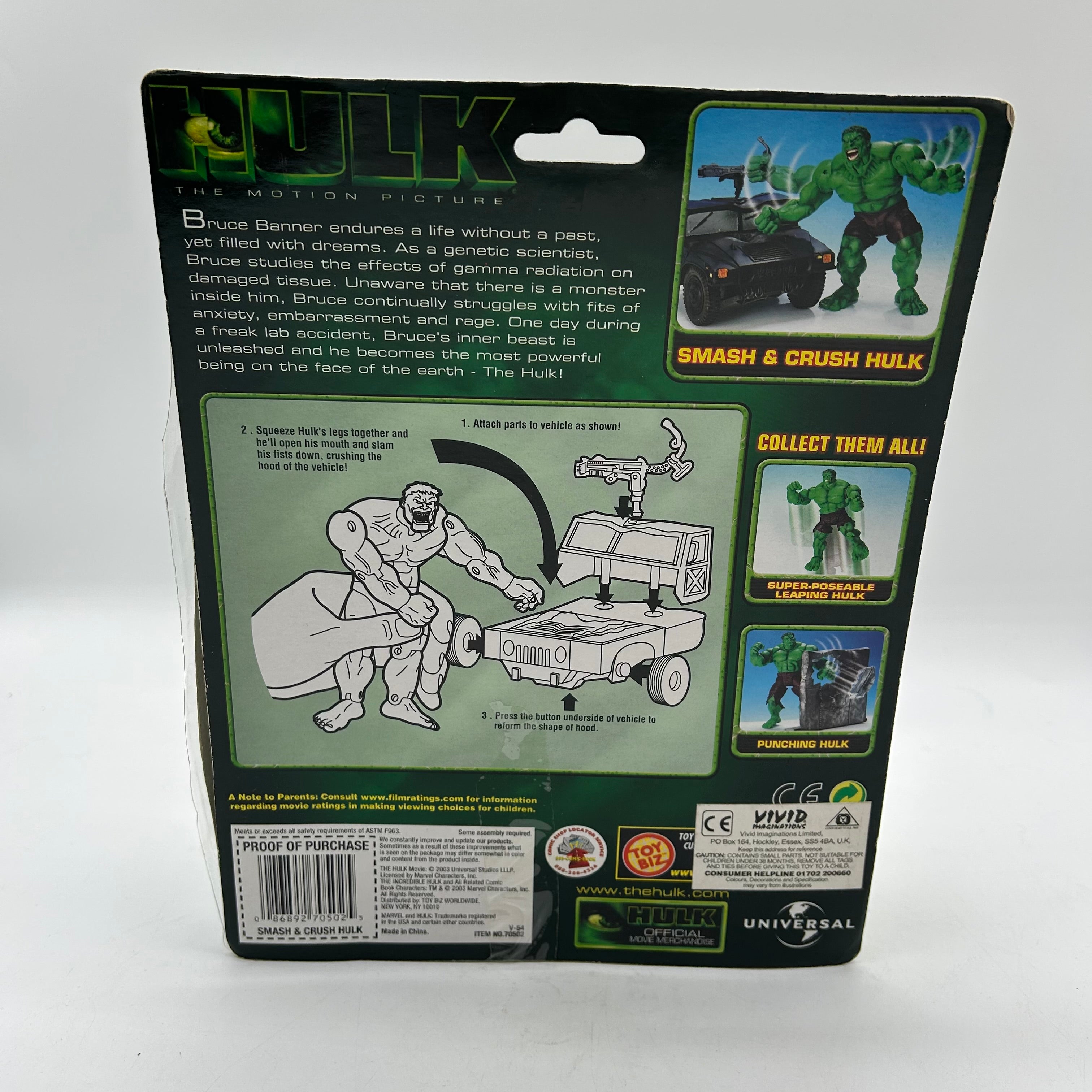 The Incredible Super Poseable Leaping Hulk Action Figure