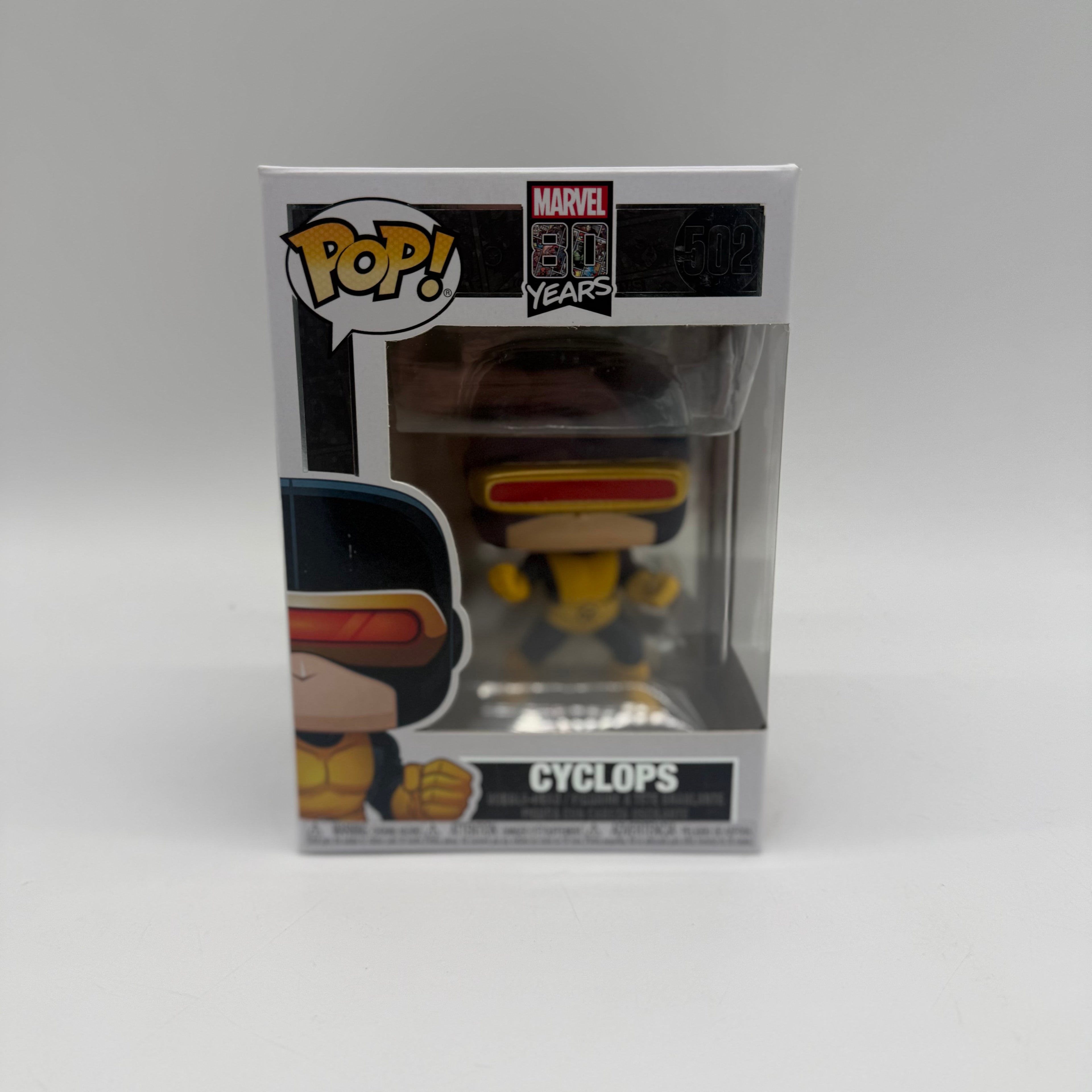Marvel 80 Years Cyclops 502 Funko Pop Boxed