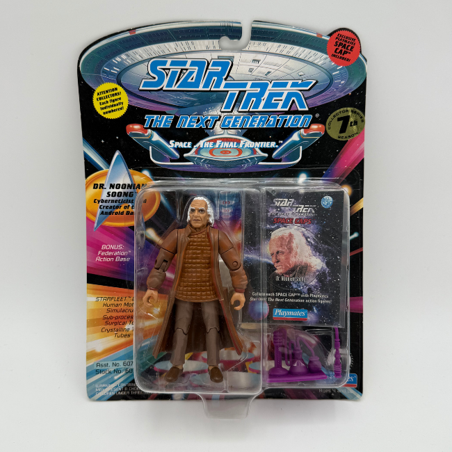 Star Trek Playmates The Next Generation Dr. Noonion Soong Carded Action Figure