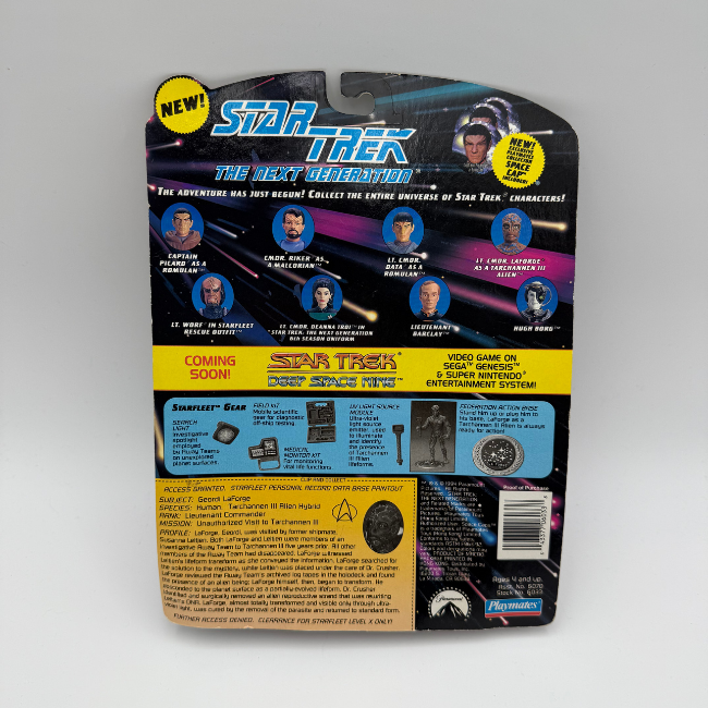 Star Trek Playmates The Next Generation Dr. Noonion Soong Carded Action Figure