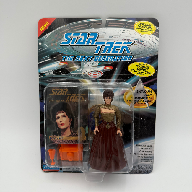 Star Trek Playmates The Next Generation Lwaxana Troi Carded Action Figure