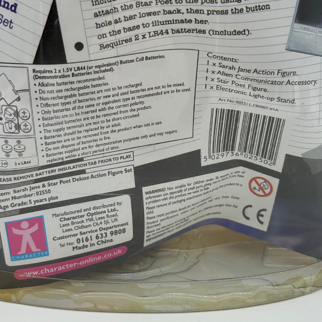 Doctor Who Sarah Jane Adventures Star Poet Action Figures