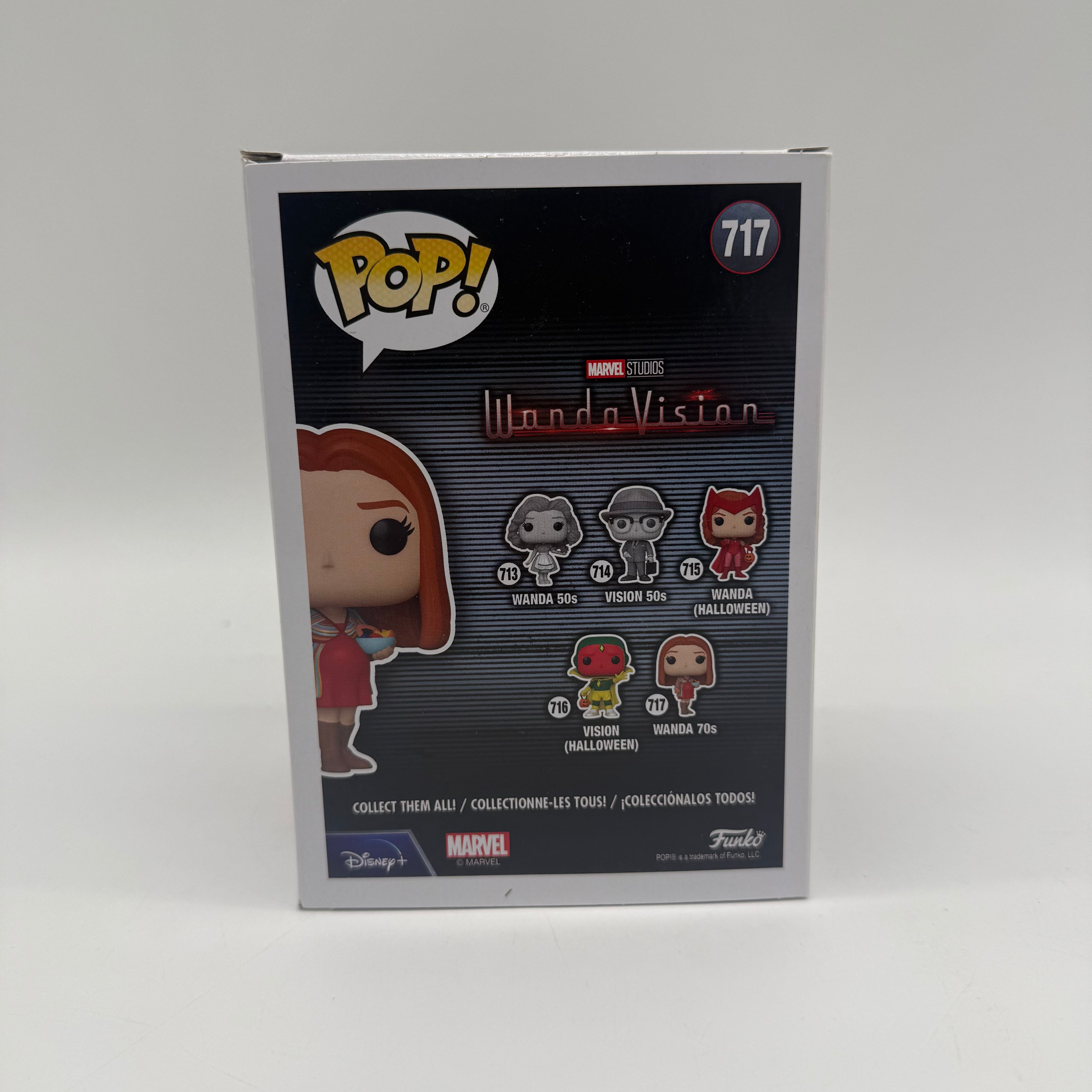 Marvel Wandavision Wanda 70s 717 Funko Pop Boxed