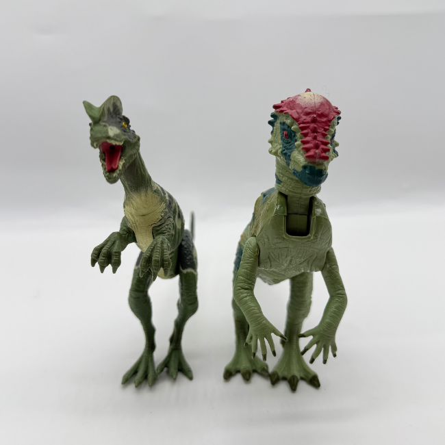 Jurassic Park Kenner 1990s Dilophosaurus & Pachycephalosaurus Action Figures