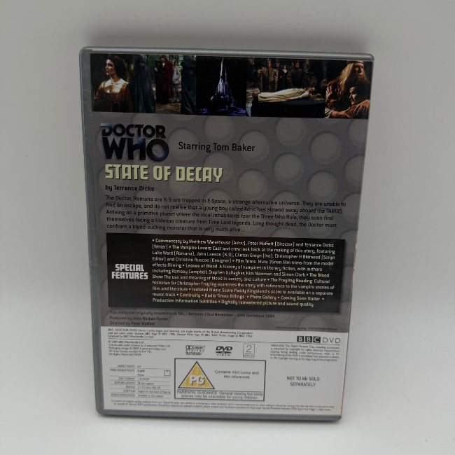 Doctor Who BBC State of Decay DVD