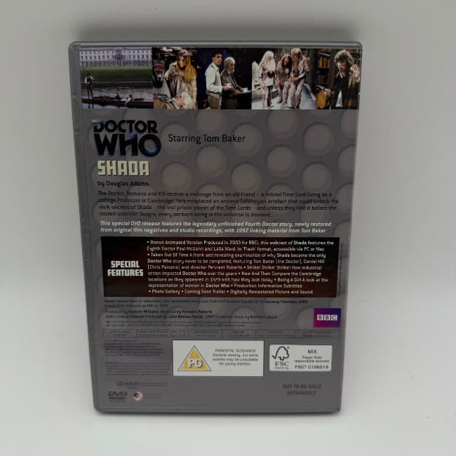 Doctor Who BBC Shada DVD 2-disc