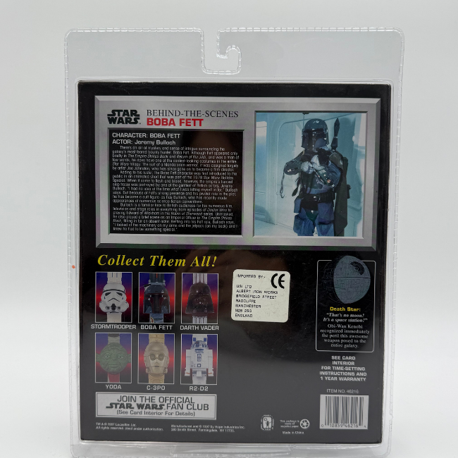 Star Wars Collectors Timepiece Boba Fett Death Star Watch