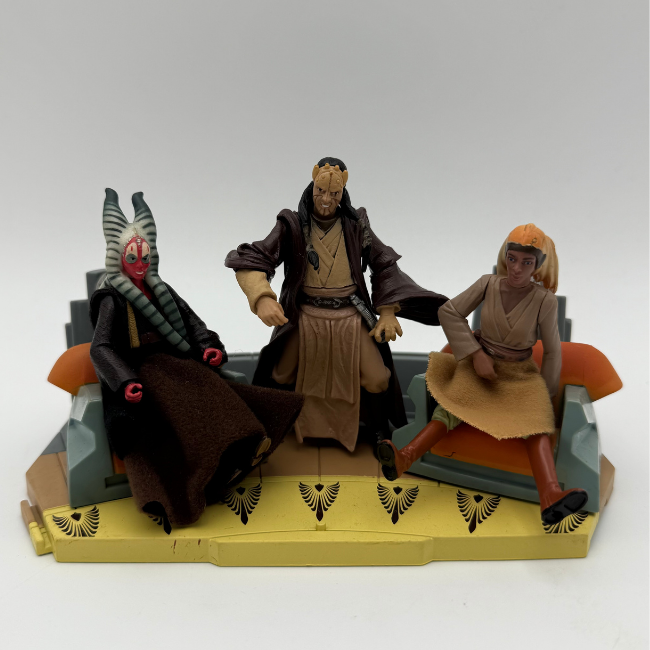 Star Wars AOTC Hasbro Jedi Council 3 Figure Set