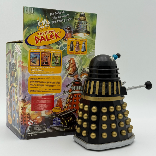 Doctor Who Product Enterprise Talking Dalek Black Boxed