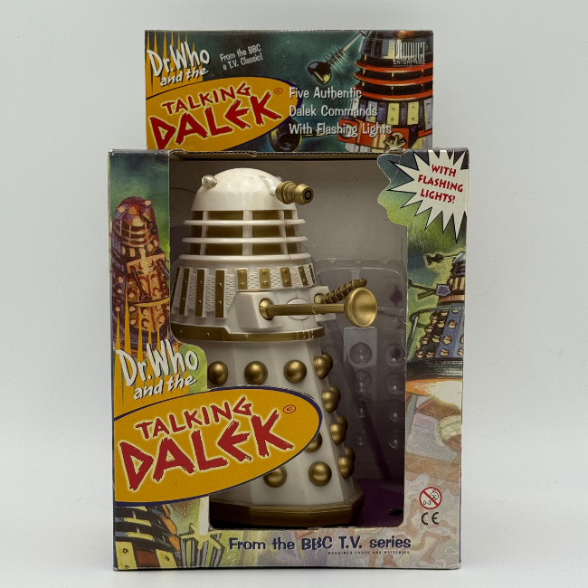 Doctor Who Product Enterprise Talking Dalek White Boxed