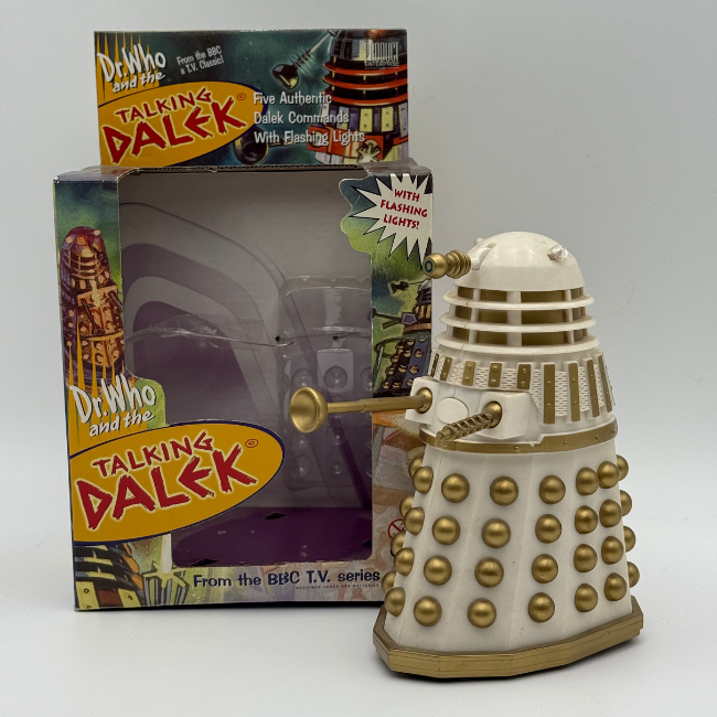 Doctor Who Product Enterprise Talking Dalek White Boxed