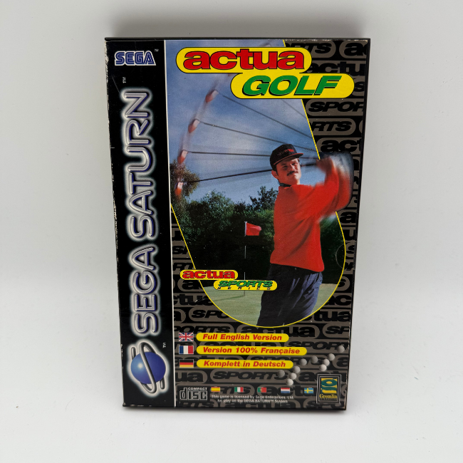 Sega Saturn Vintage Actua Golf Retro Game