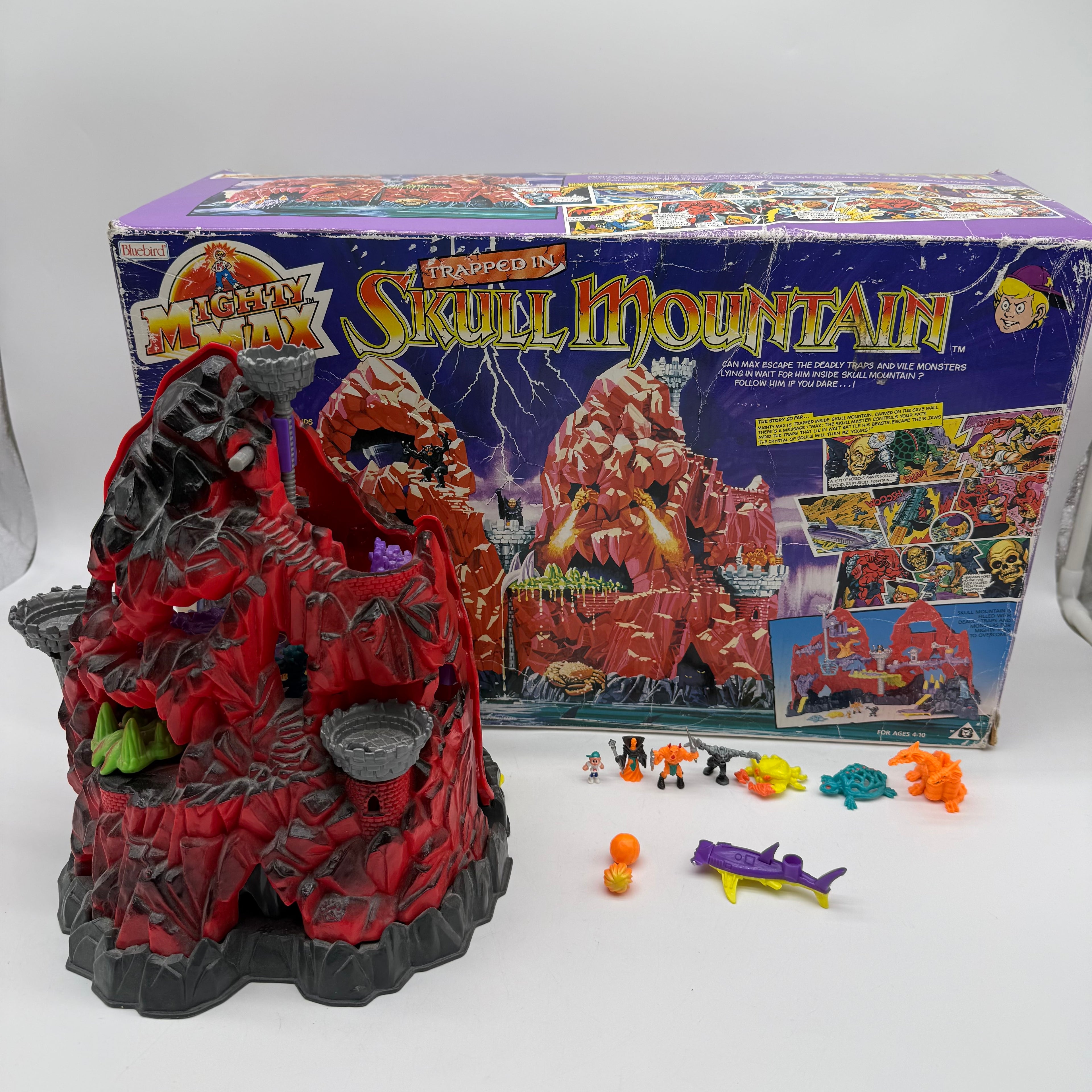 Mighty Max Bluebird Toys Trapped in Skull Mountain Complete Boxed Playset
