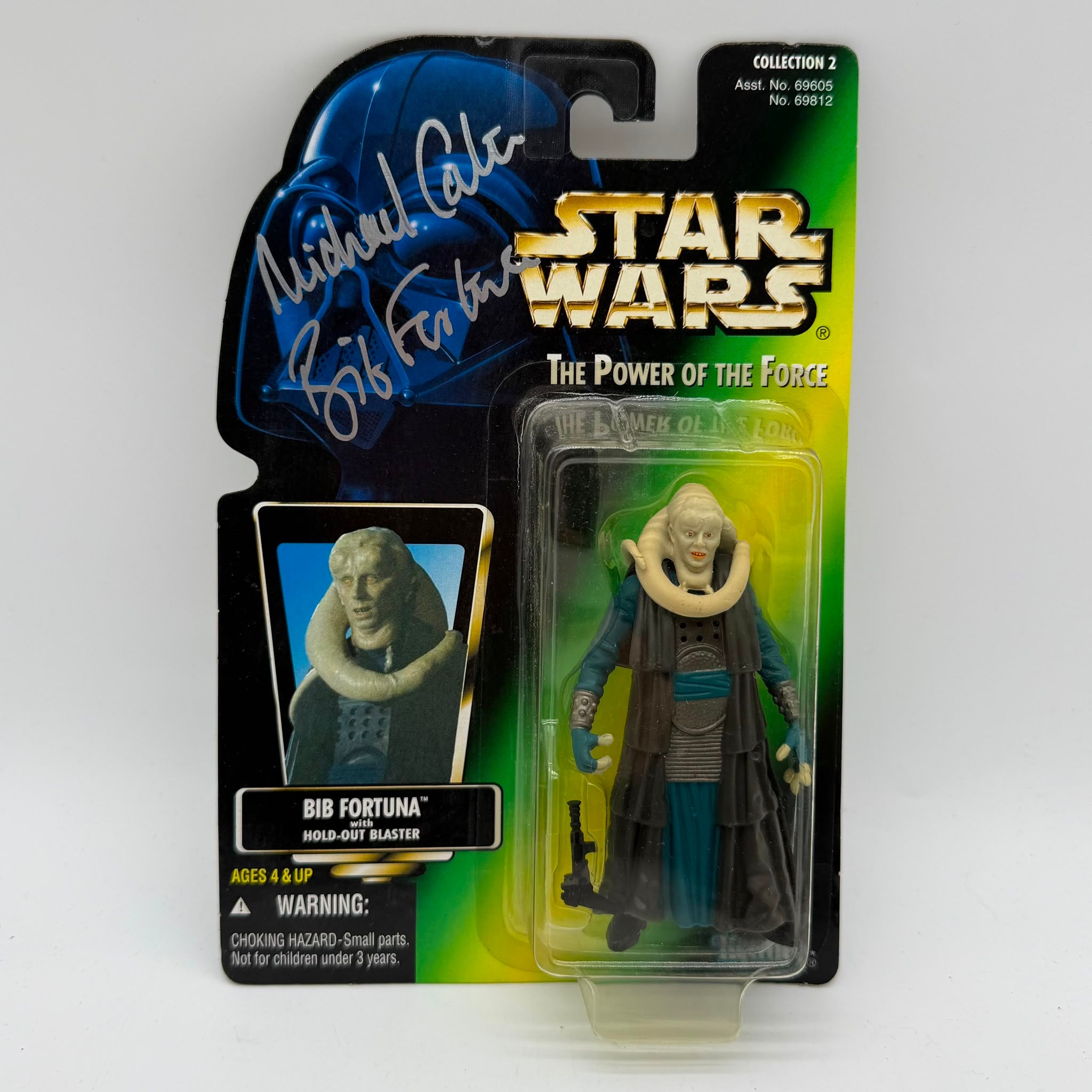 Star Wars POTF Michael Carter Signed Bib Fortuna New Carded