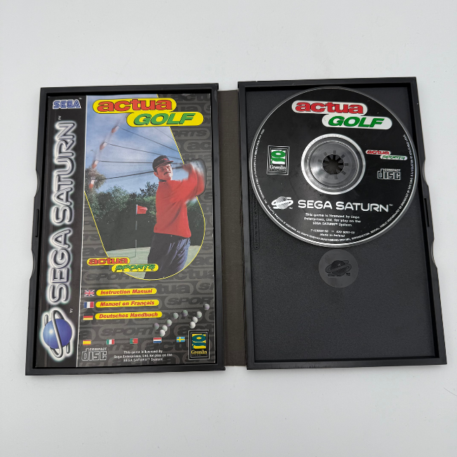 Sega Saturn Vintage Actua Golf Retro Game