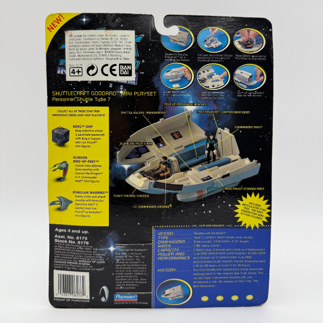 Star Trek Innerspace Shuttlecraft Goddard Warbird Mini Playset