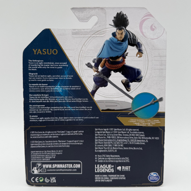 League Of Legends Spinmaster Yasuo Action Figure