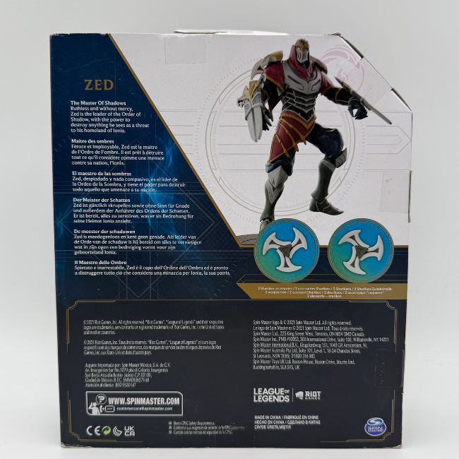 League Of Legends Spinmaster Zed Action Figure