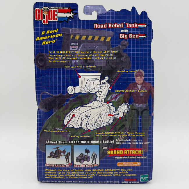 GI Joe Vs Cobra Road Rebel Tank Playset