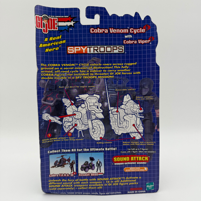 GI Joe Vs Cobra Road Venom Cycle Playset
