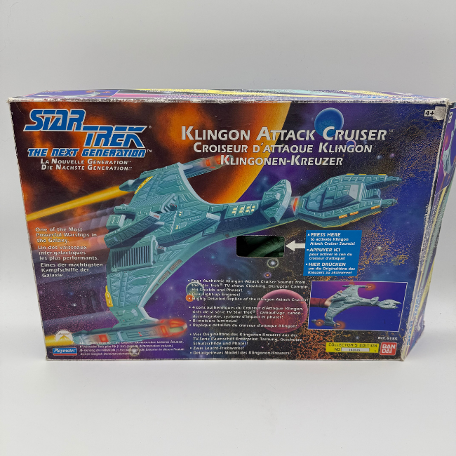 Star Trek Playmates The Next Generation Klingon Attack Cruiser Vehicle Playset
