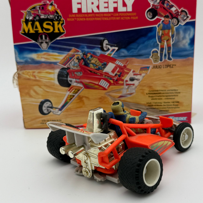 MASK Vintage 1986 Firefly with Julio Lopez Vehicle Playset