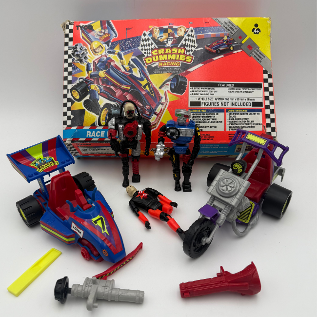Crash Dummies Tyco Figure and Vehicle Bundle