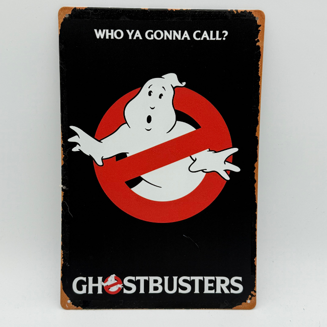 Ghostbusters Ghost 10' metal sign Factory Entertainment