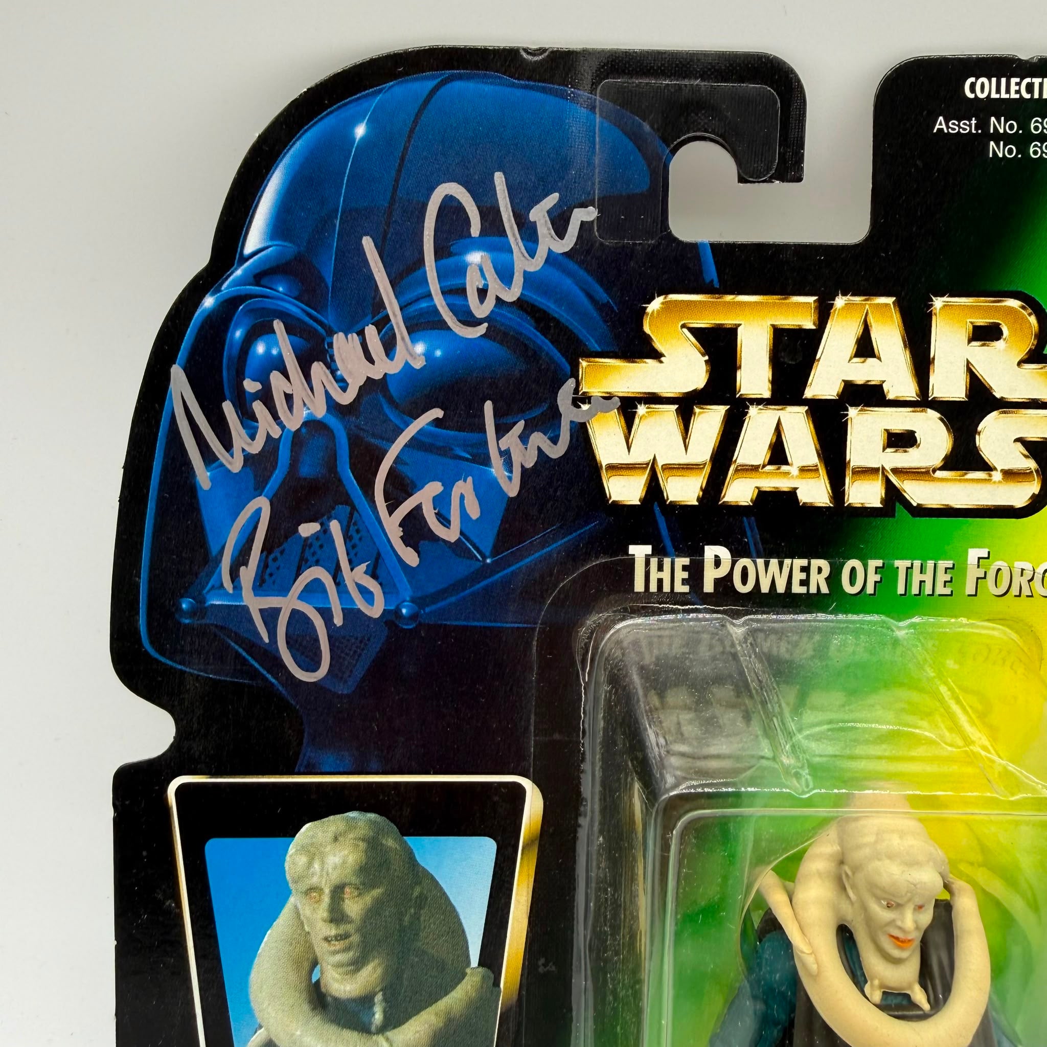 Star Wars POTF Michael Carter Signed Bib Fortuna New Carded