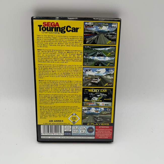 Sega Saturn Vintage Sega Worldwide Touring Car Championship Retro Game