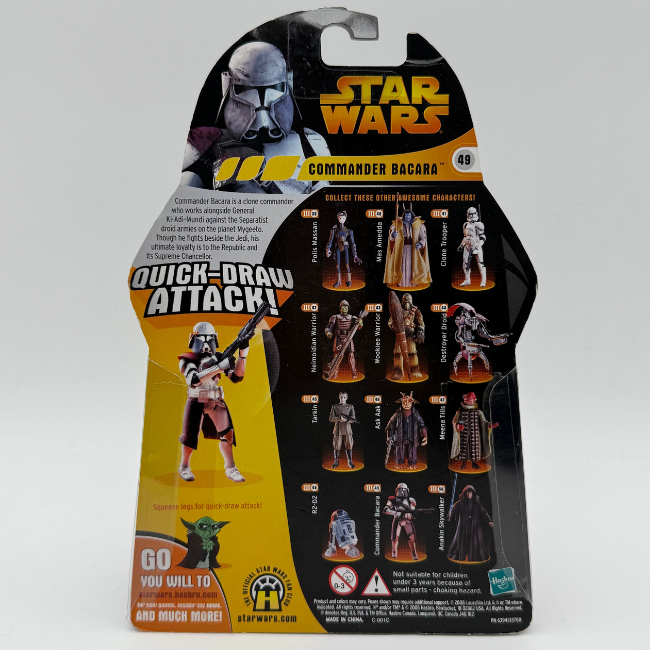 Star Wars ROTS Clone Commander Bacara Action Figure