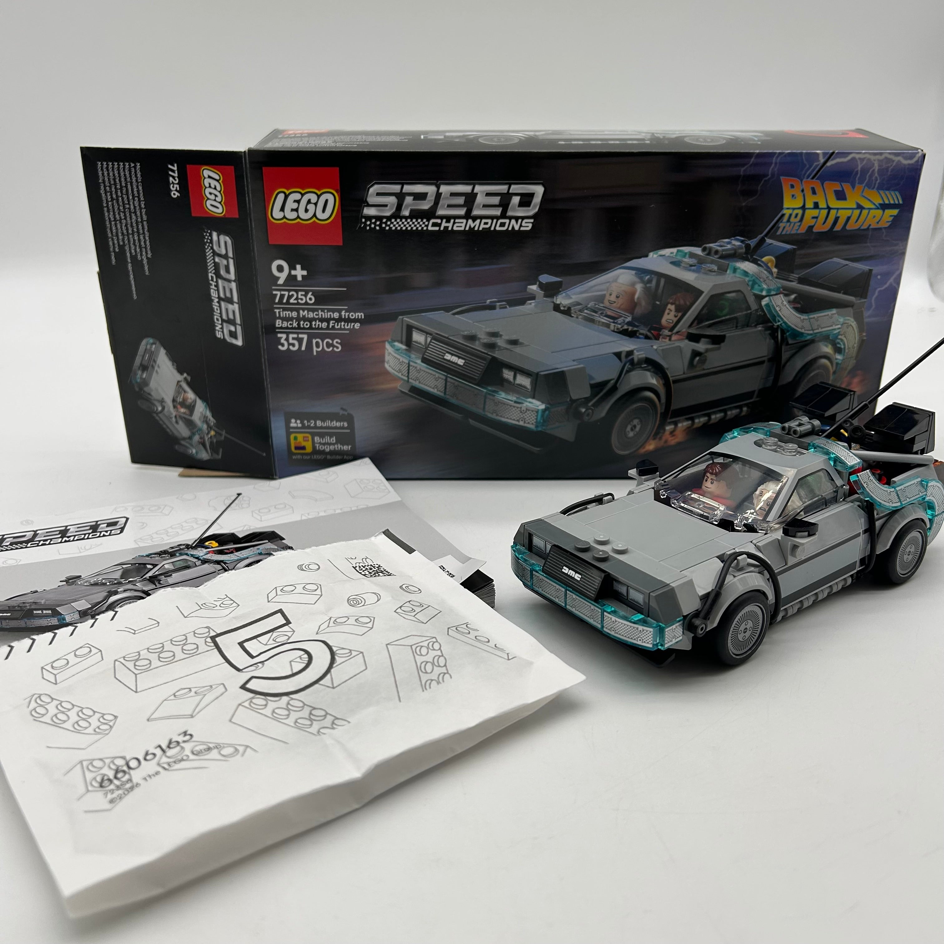 LEGO 77256 Speed Champions Time Machine Back to the Future Boxed Complete