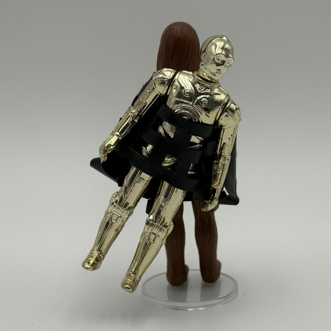 Star Wars Vintage 1977 Chewbacca & C-3PO with Net Action Figure