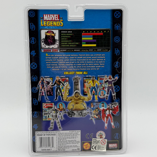 Marvel Legends Toybiz Mojo Baron Zemo Action Figure