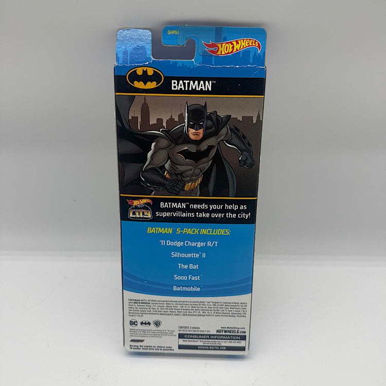 DC Batman Hot Wheels 5 Pack 'Dodge Charger' Set
