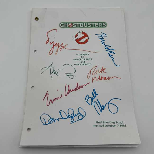 Ghostbusters Original Movie Script of 129 Pages Autographed Reprint