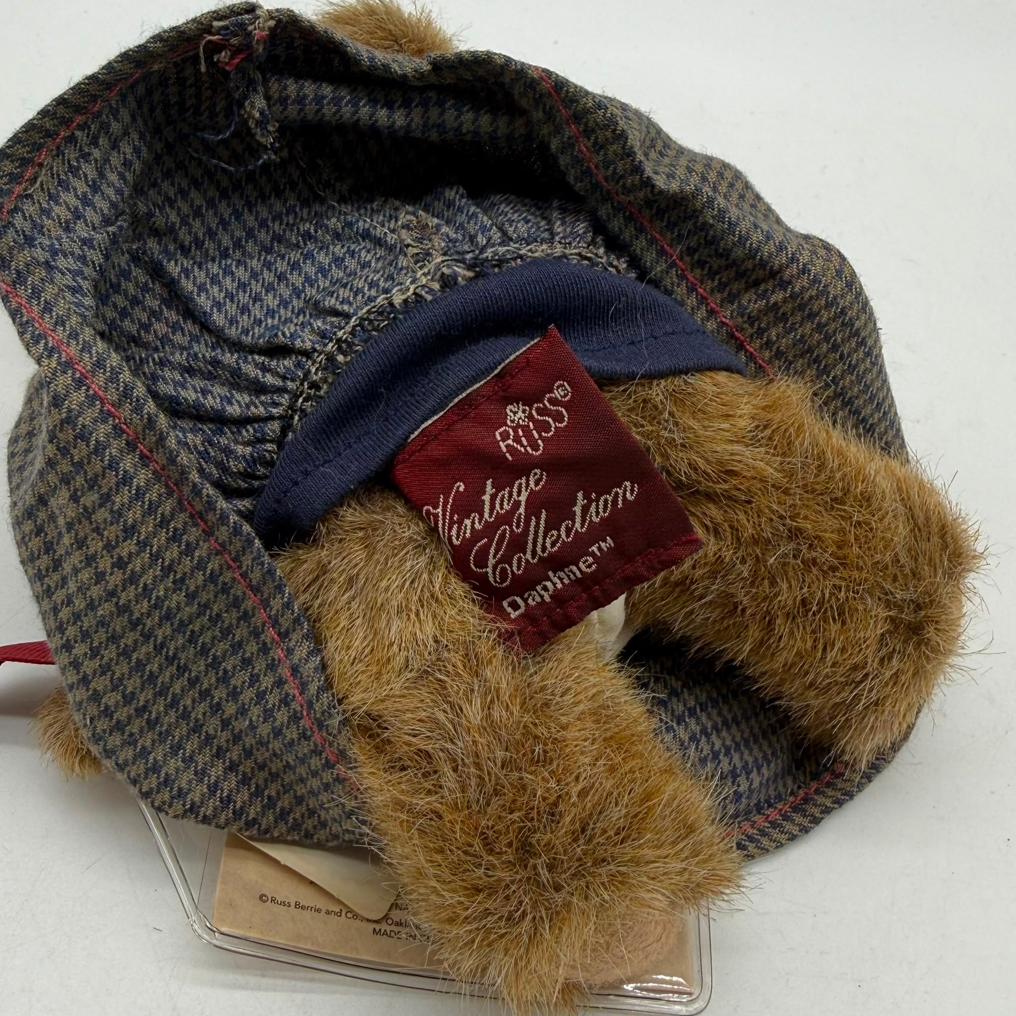 Vintage Russ Berrie Daphne Bear Soft Toy