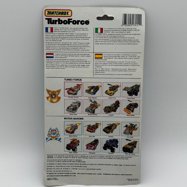 Matchbox 1987 Turboforce Roadblasters 3-pack Playset