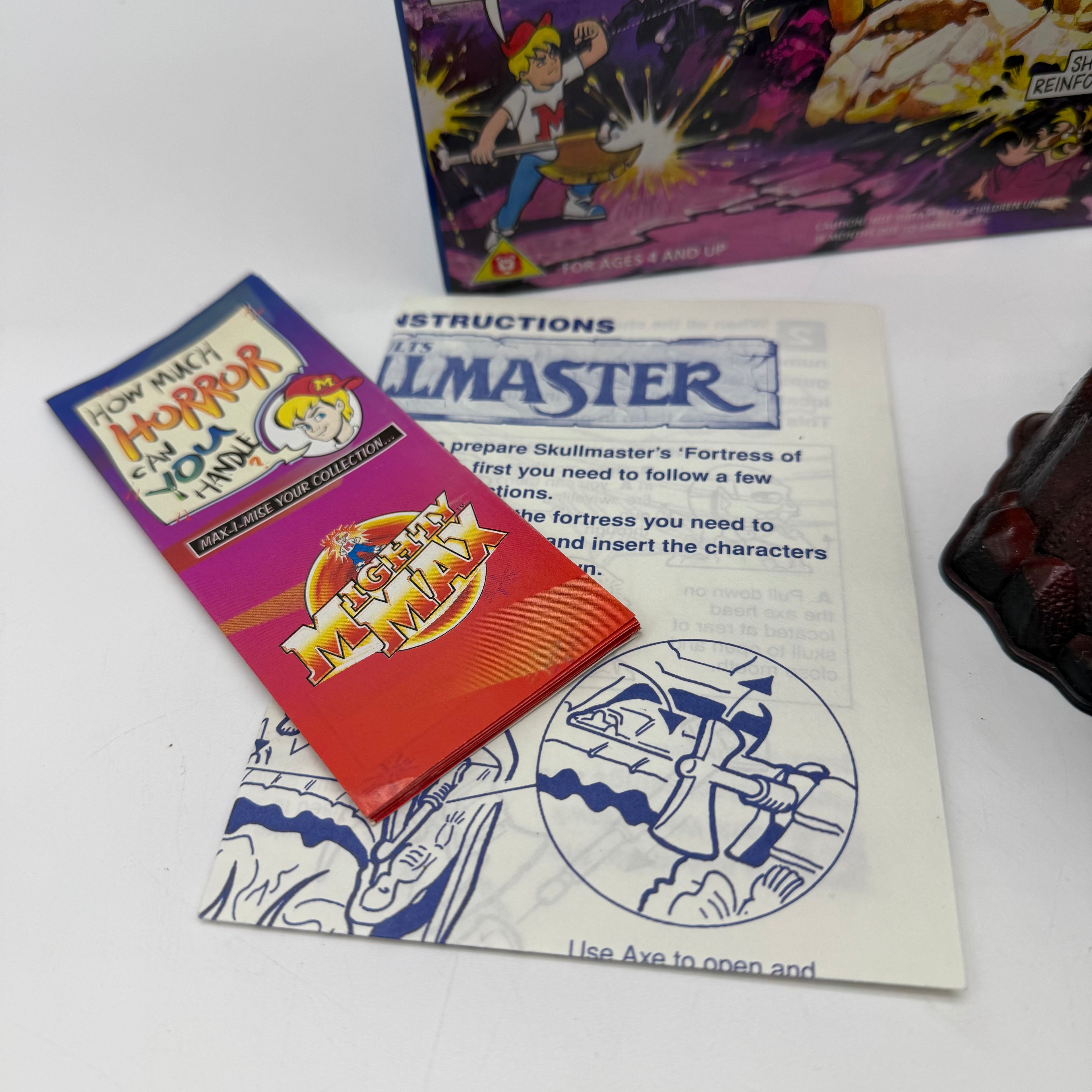 Mighty Max Bluebird Toys Skullmaster Mega Head Complete Boxed Playset