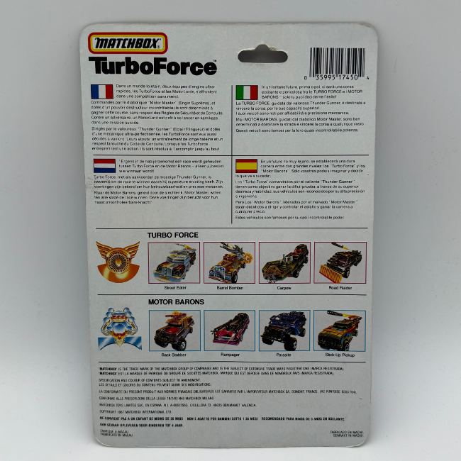 Matchbox 1987 Turboforce Roadblasters Playset
