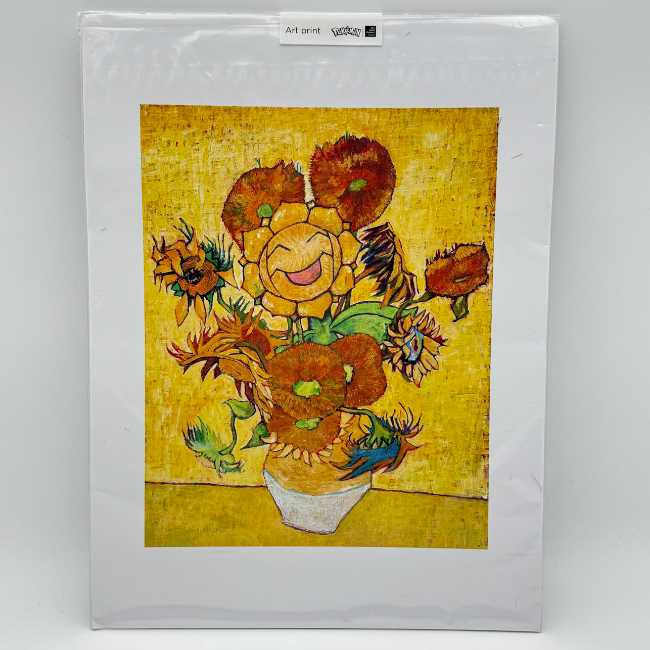 Pokémon Center × Van Gogh Museum Sunflora A3 Poster