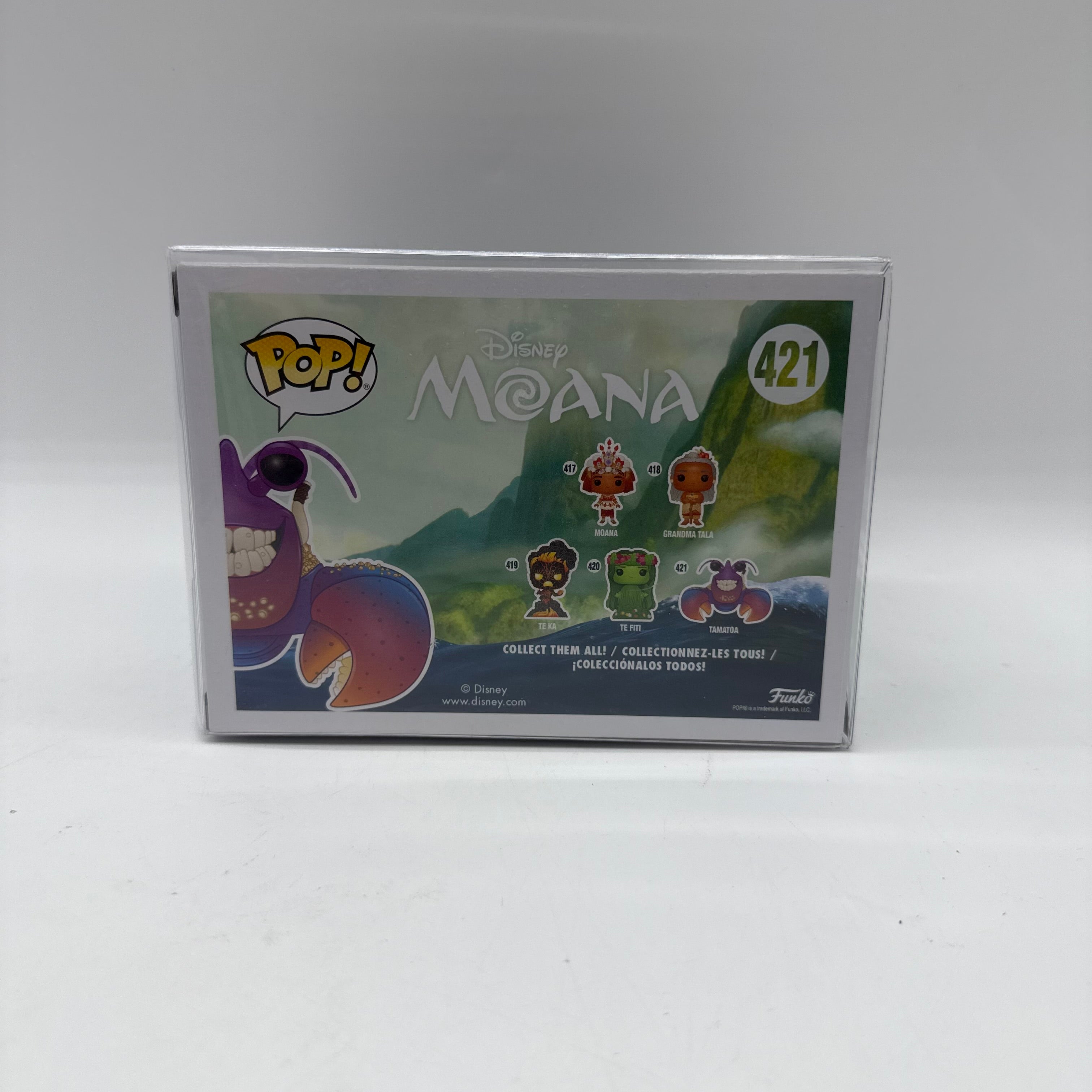 Disney Funko Moana Tamatoa 421 2018 Summer Exclusive & Protector