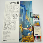 Pokémon Center × Van Gogh Museum Snorlax Colouring Book + Pencils