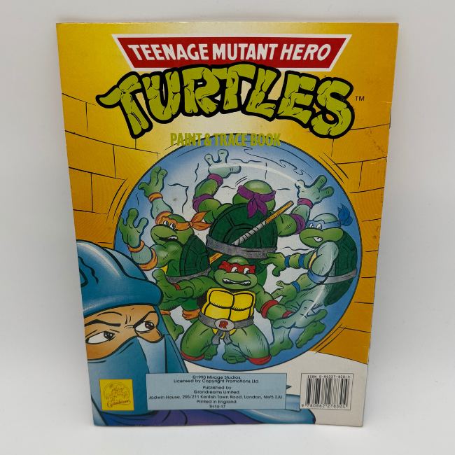 Teenage Mutant Hero Turtles Vintage Paint And Trace Book