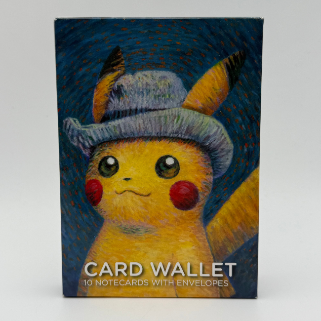 Pokémon Center × Van Gogh Museum Pikachu Card Wallet + 10 postcards