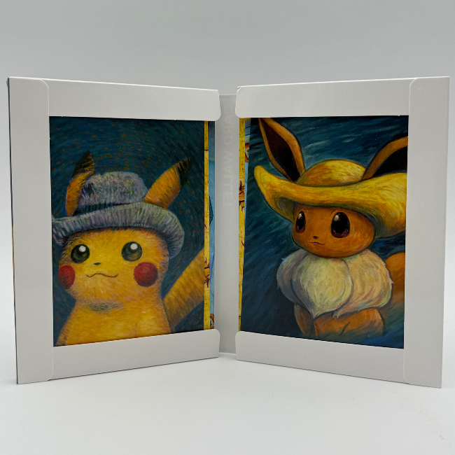 Pokémon Center × Van Gogh Museum Pikachu Card Wallet + 10 postcards