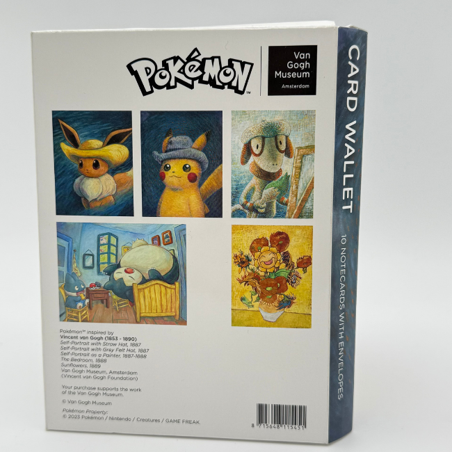 Pokémon Center × Van Gogh Museum Pikachu Card Wallet + 10 postcards