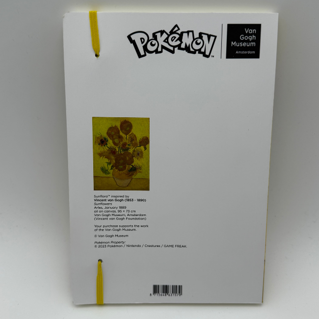 Pokémon Center × Van Gogh Museum Sunflora A5 Note-pad
