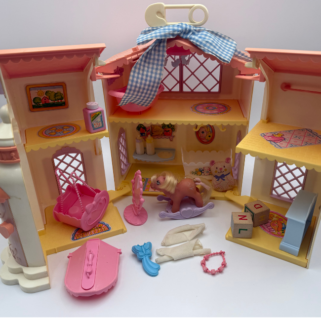 My Little Pony Vintage 1985 Lullaby Nursery Playset with Box